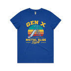 Gen X, Metal Slide Strong Women's AS Colour T-shirt Bright Royal Womens T-shirt Printed In Australia