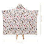 Australian Plants And Animals Kids Hooded Blanket 100cm x 130cm