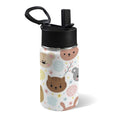 Baby Animals 12oz Kids Water Bottle with Straw Lid