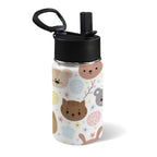 Baby Animals 12oz Kids Water Bottle with Straw Lid