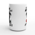I Don't Like Morning People, Dog - White 15oz Ceramic Mug 15oz Mug animal Globally Fulfilled