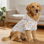 Abstract Colourful Shapes Pet Hoodie (Large Size)