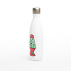 Alien Cow Lava Lamp - White 17oz Stainless Steel Water Bottle White Water Bottle animal Globally Fulfilled Sci Fi