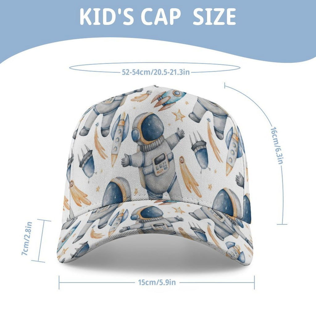Astronauts And Rockets Kids Baseball Cap Kids Baseball Hat Printed Offshore Space