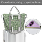 Green Pattern Duffle Bag-Simple (Model 1715) Duffle Bag-Simple (1715)