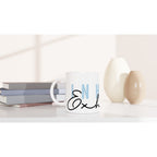 Inhale, Exhale - White 11oz Ceramic Mug White 11oz Mug Globally Fulfilled motivation positivity tea