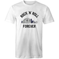 Rock And Roll Forever Men's AS Colour T-Shirt White Mens T-shirt Music Printed In Australia