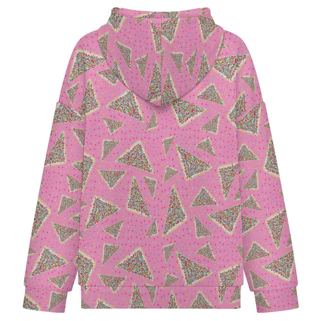Fairy Bread Pink Women's Full-Zip Hoodie