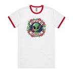 Believe In Yourself, Alien - Staple Ringer Tee White Red Ringer T-Shirt Motivation Positivity Printed In Australia Sci Fi