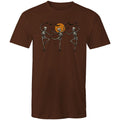 Skeleton Dance, Halloween Men's AS Colour T-Shirt Dark Chocolate Mens T-shirt Halloween Printed In Australia