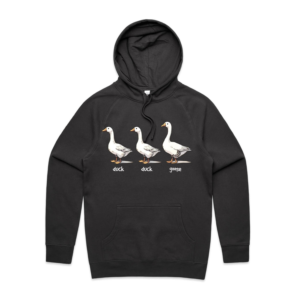 Duck Duck Goose - Mens Hoodie Coal Mens Hoodie animal Printed In Australia