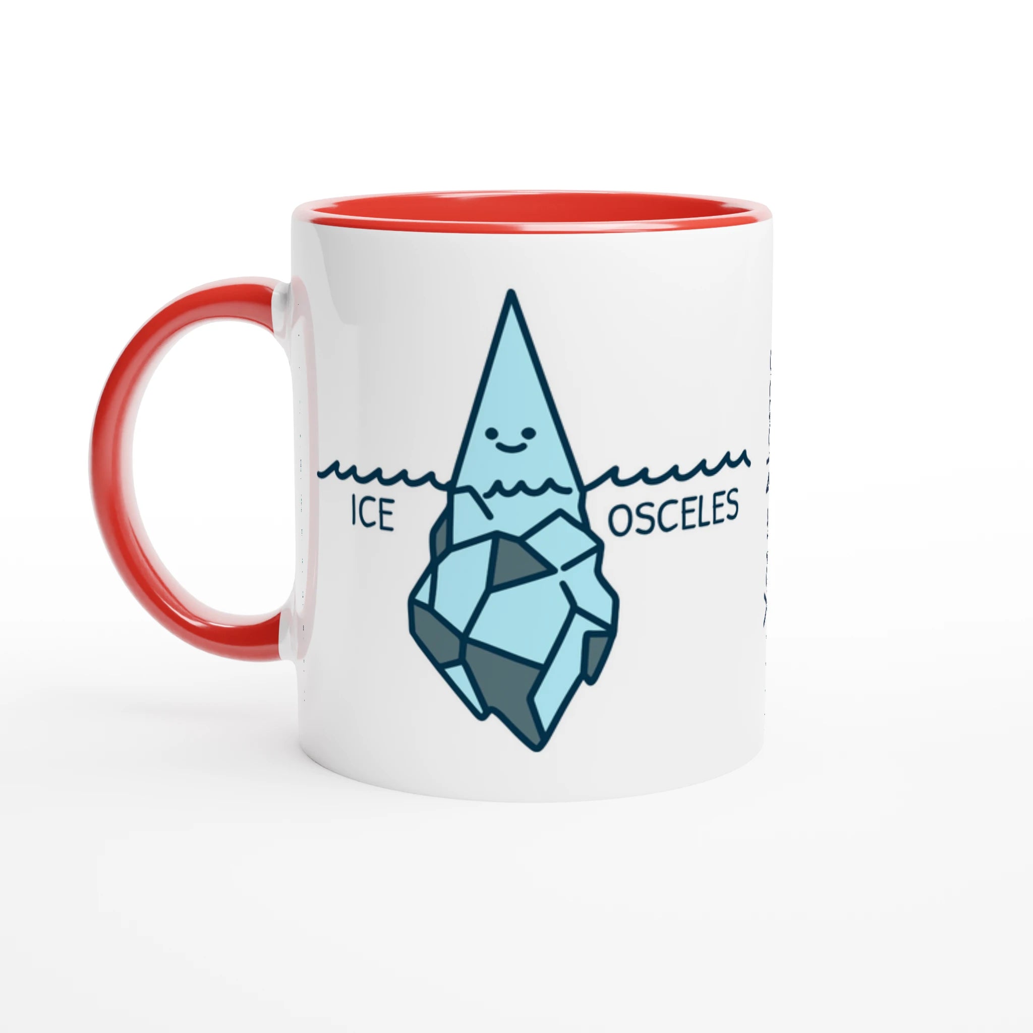 Personalise - Ice-Osceles - White 11oz Ceramic Mug Ceramic Red Personalised Mug customise Globally Fulfilled Maths personalise Science