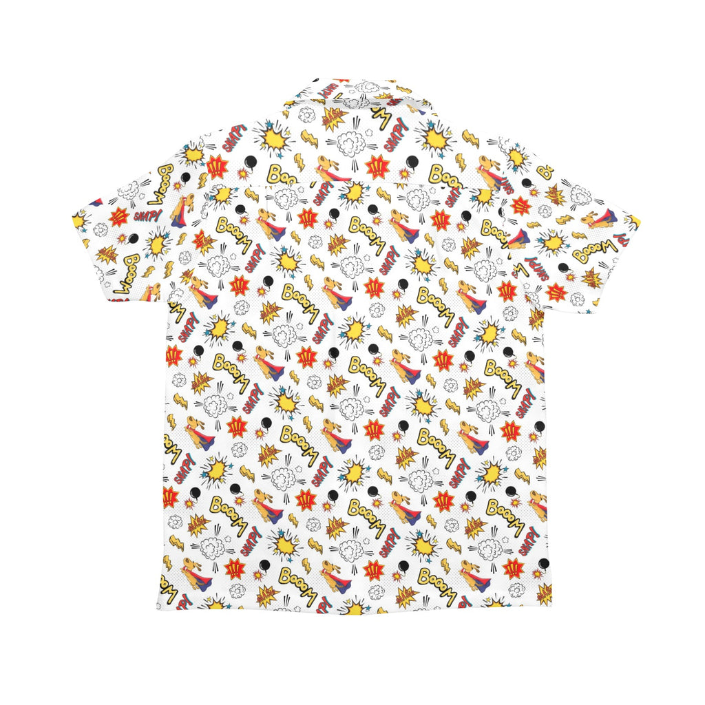 Super Dog Senior Kids Hawaiian Shirt Senior Kids Hawaiian Shirt 8-15 animal comic Printed Offshore