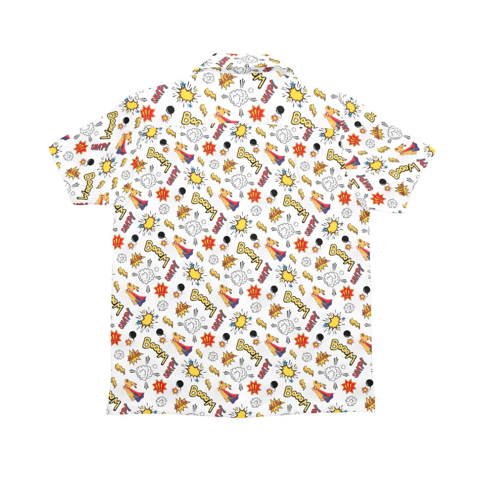 Super Dog Senior Kids Hawaiian Shirt Senior Kids Hawaiian Shirt 8-15 animal comic Printed Offshore