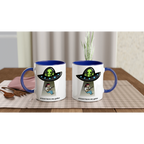 Personalised - Guitarist Alien Abduction - White 11oz Ceramic Mug with Colour InsidePersonalised - Personalised 11oz Mug customise Globally Fulfilled Music personalise Sci Fi