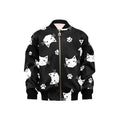 Geometric Cat Faces Kids Bomber Jacket XL Kids Bomber Jacket animal Printed Offshore