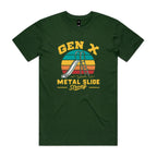 Gen X, Metal Slide Strong Men's AS Colour T-shirt Forest Green Mens T-shirt Printed In Australia