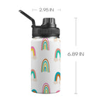 Cloud Rainbows - Kids Water Bottle with Chug Lid (12 oz) One Size Kids Water Bottle with Chug Lid Printed Offshore