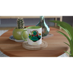 Personalise - Alien Commute, UFO - White 11oz Ceramic Mug Personalised Mug customise Globally Fulfilled personalise Sci Fi