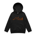 Music Notes - Kids Hoodie Black Kids Hoodie Printed In Australia