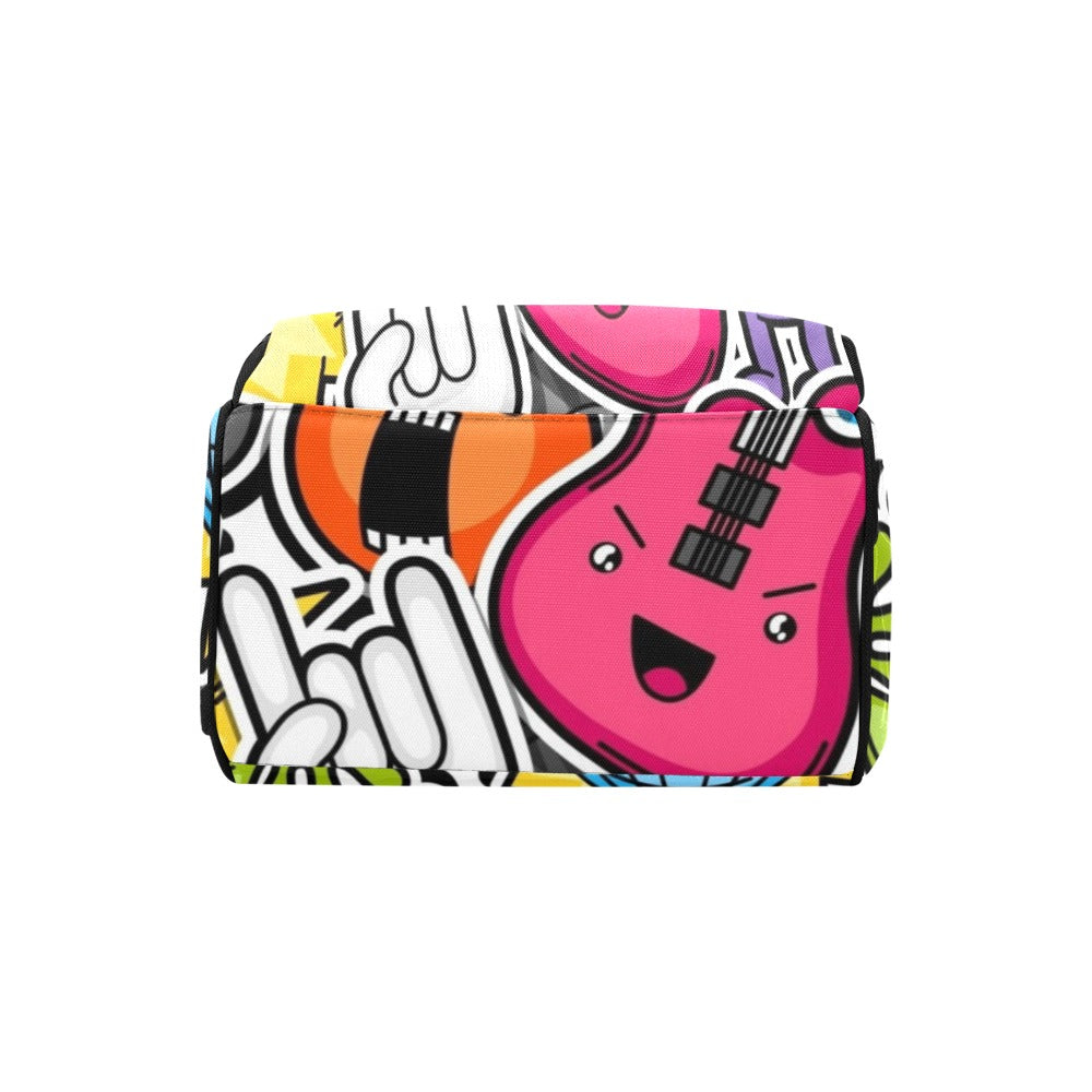 Sticker Music - Multi-Function Backpack, Nappy / Diaper Bag