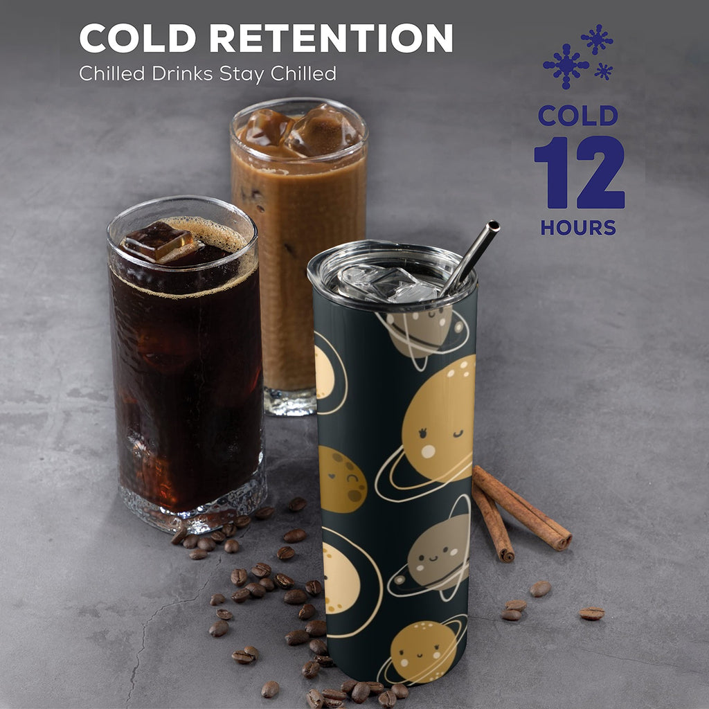 Planets - 20oz Tall Skinny Tumbler with Lid and Straw