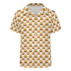 Hamburgers Kids Youth Short Sleeve Button Up Shirt