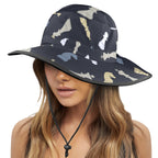 Chess Pattern - Wide Brim Bucket Hat Wide Brim Bucket Hat Chess Games Printed Offshore