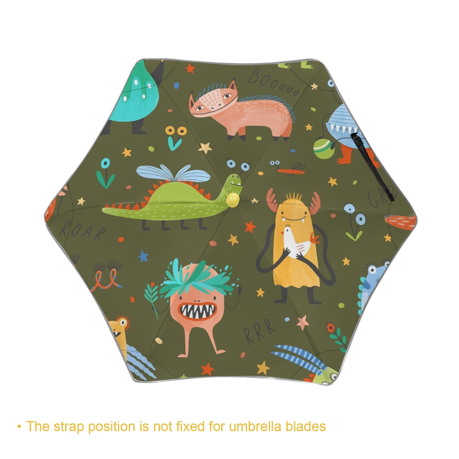 Monsters Kids Safe Round Corner Umbrella Kids Safe Round Corner Umbrella Printed Offshore Sci-Fi