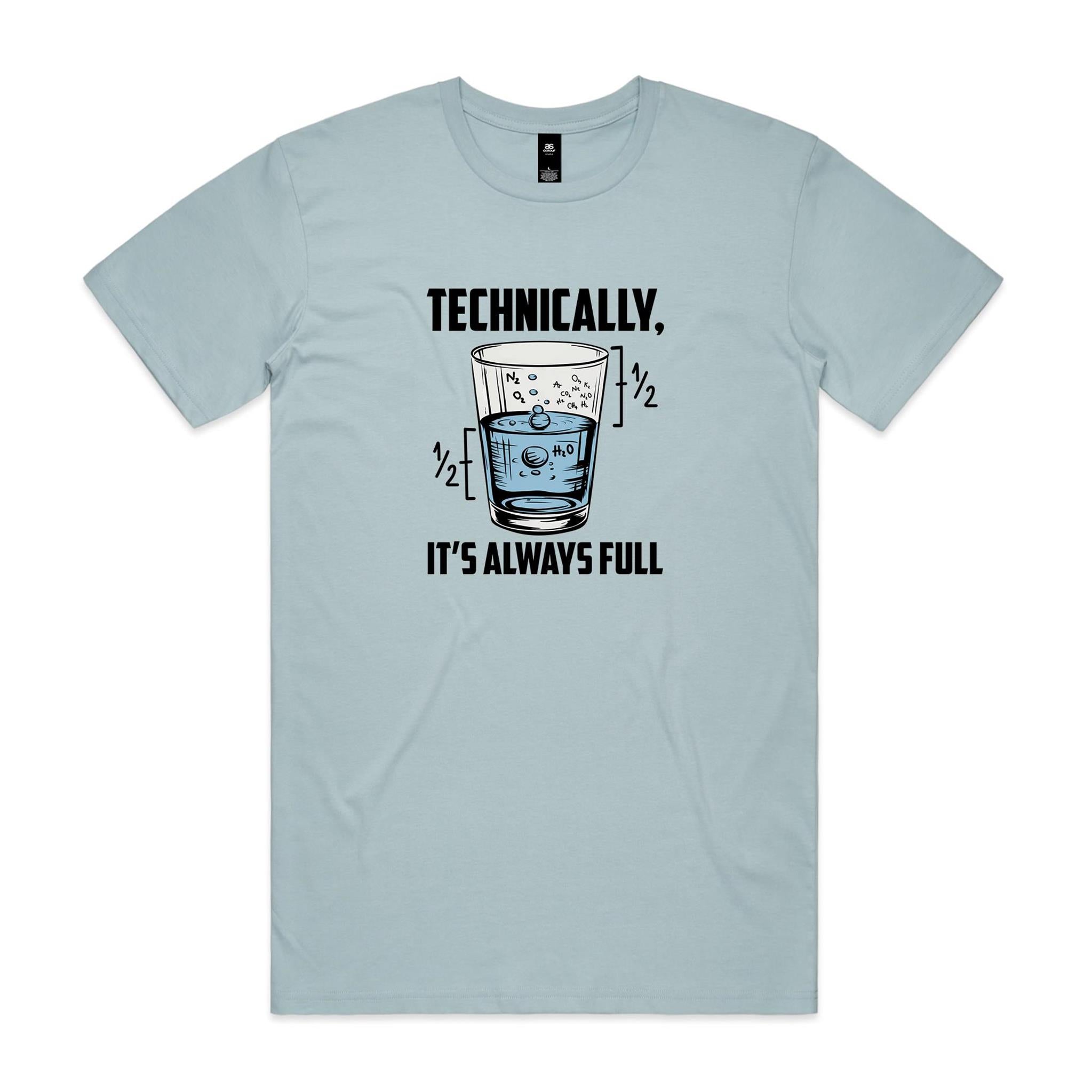 Glass Half Full Men's AS Colour T-shirt