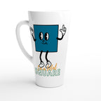 I'm A Total Square - White Latte 17oz Ceramic Mug Default Title Latte Mug Globally Fulfilled Maths