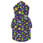 Groovy Alien And UFO Pet Hoodie (Small Size)