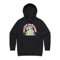 Fiction Addiction Women's AS Colour Hoodie Black Womens Hoodie Printed In Australia Reading