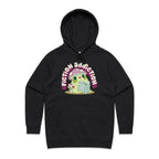 Fiction Addiction - Womens Hoodie Black Womens Hoodie Printed In Australia Reading