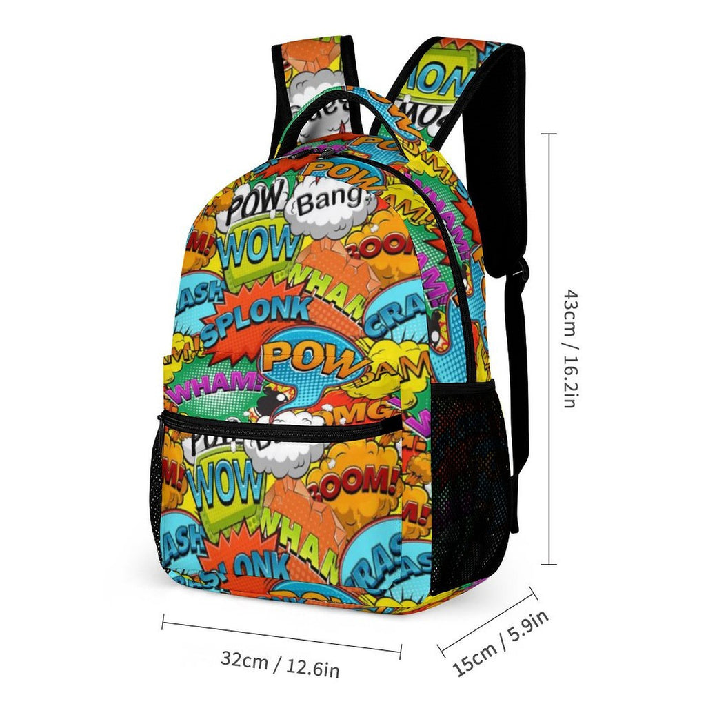 Comic Book 2 Backpack, Lunch Bag & Pencil Case Set