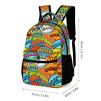 Comic Book 2 Backpack, Lunch Bag & Pencil Case Set