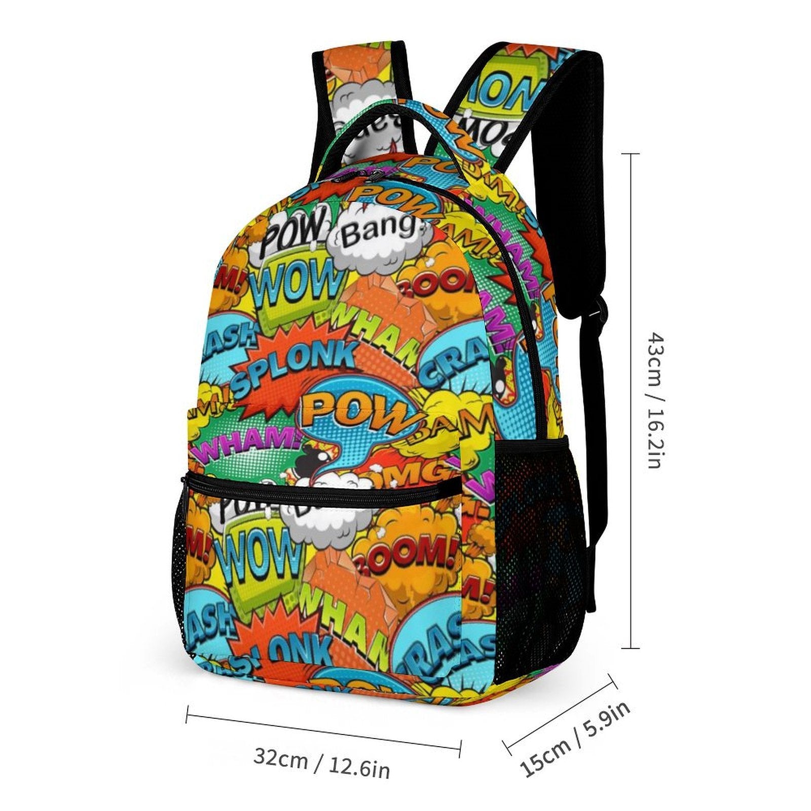 Comic Book 2 Backpack, Lunch Bag & Pencil Case Set