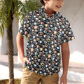 Eyes On Black Junior Kids Hawaiian Shirt