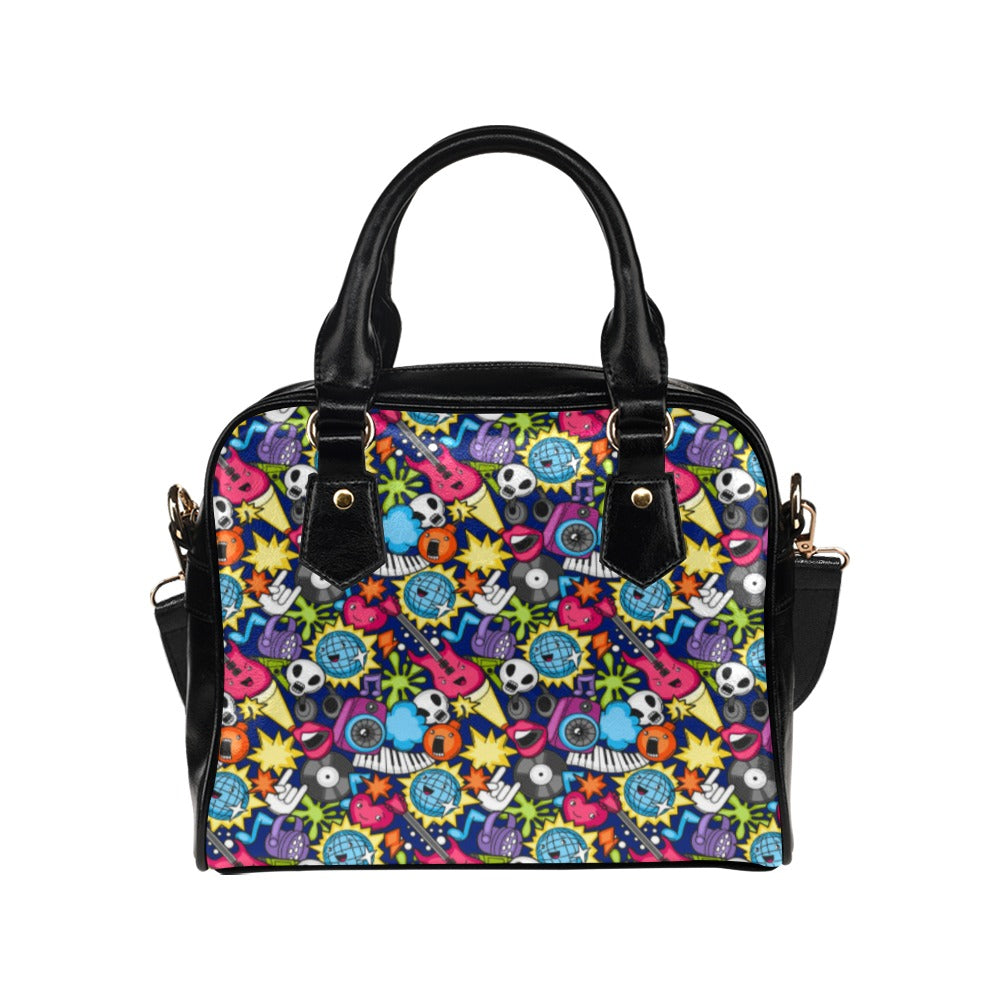 Sticker Music - Shoulder Handbag (Model 1634) Shoulder Handbags (1634)