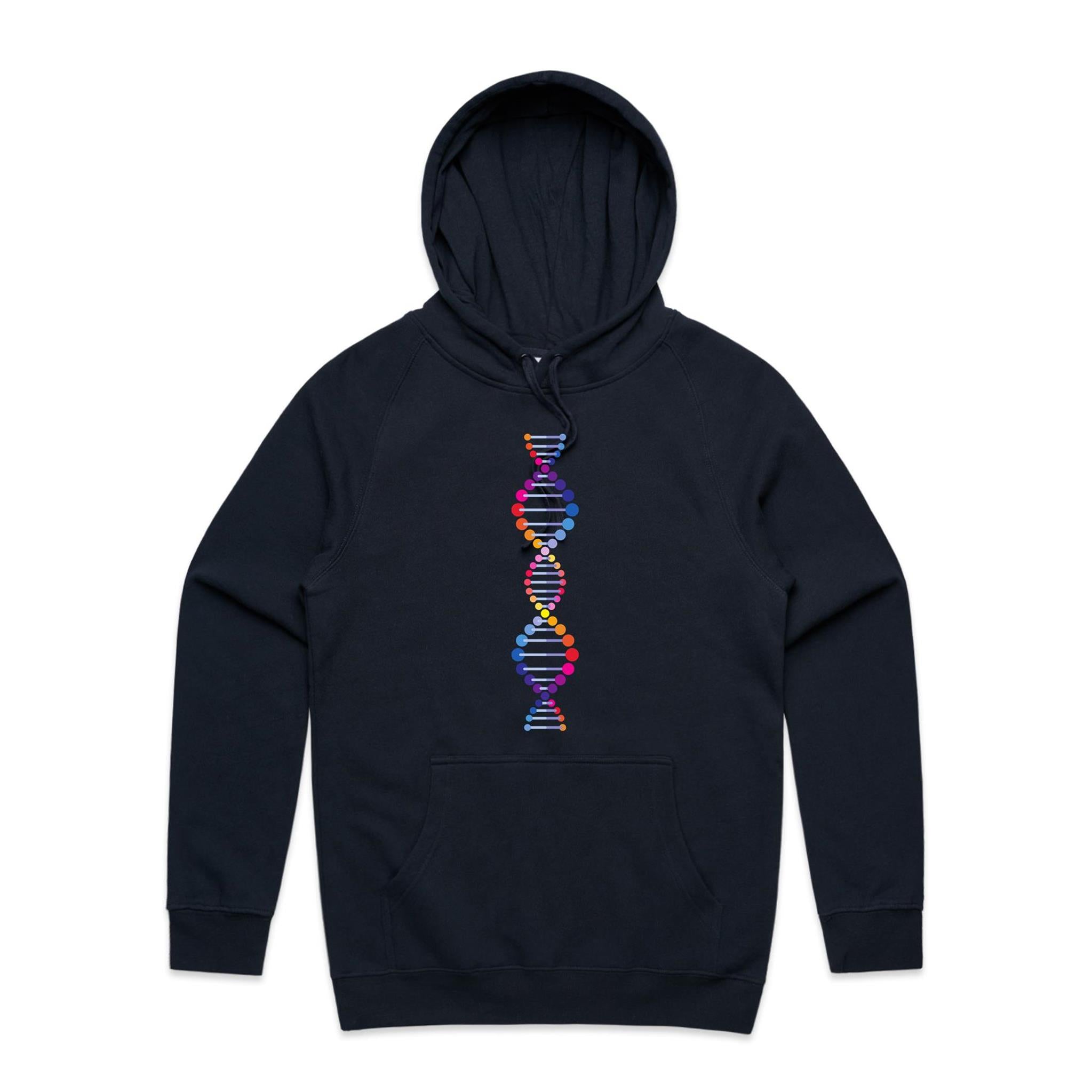 DNA - Mens Hoodie Navy Mens Hoodie Printed In Australia Science