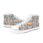 Bright Burst - Kids High Top Canvas Shoes
