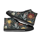 Australian Native Flowers - Men's High Top Canvas Shoes
