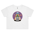 Take Me To Your Brewer Alien UFO Women's AS Colour Crop Tee