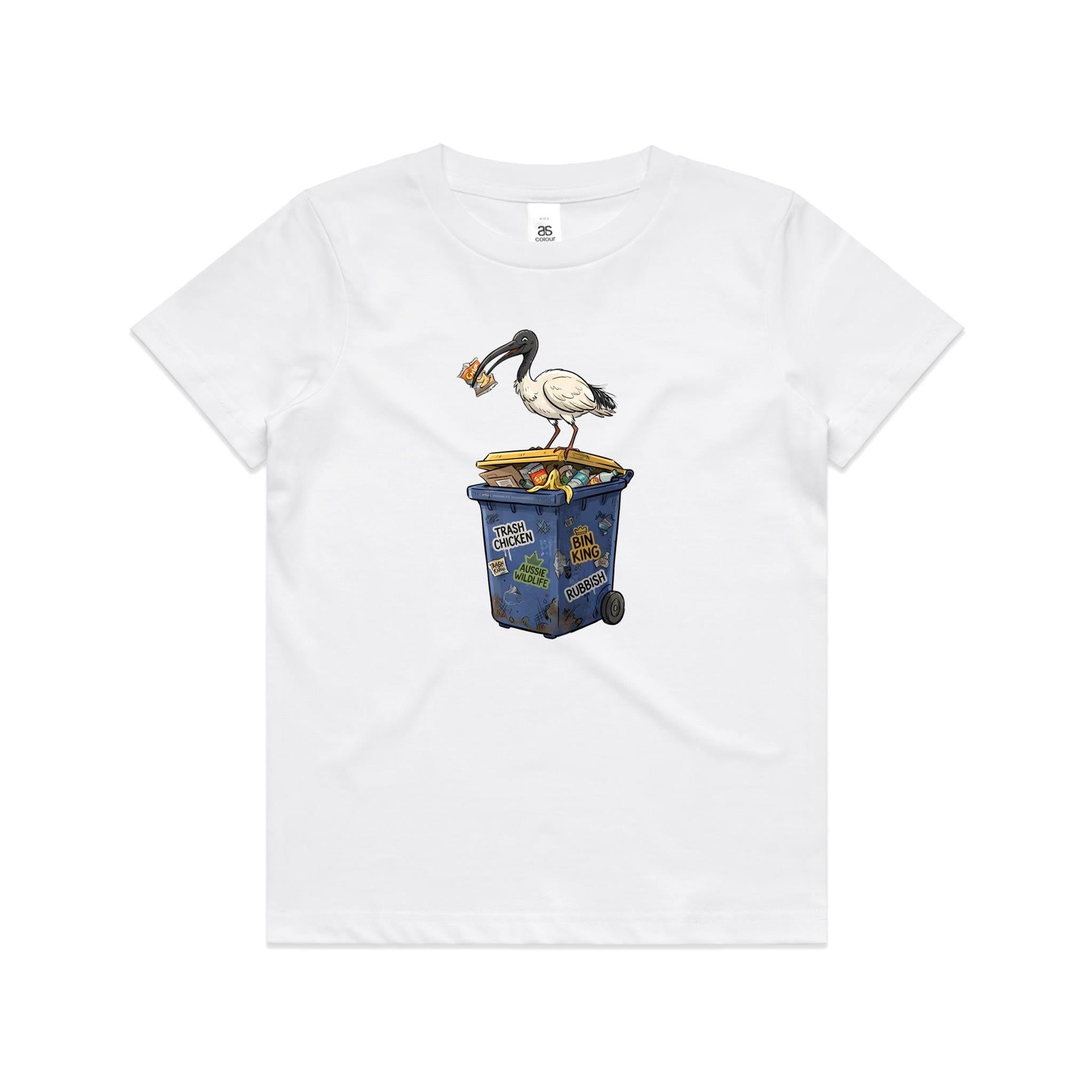Bin Chicken Australian Ibis Kids AS Colour T-shirt