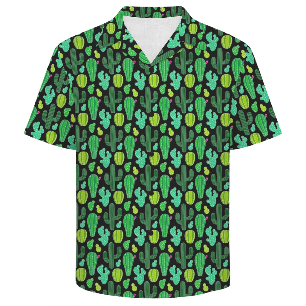 Cactus Plants Men's Crinkle Hawaiian Shirt