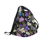 Butterfly Flowers - Neoprene Lunch Bag Neoprene Lunch Bag Printed Offshore