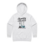 Chemistry Is Like Cooking Women's AS Colour Hoodie White Marle Womens Hoodie Printed In Australia Science