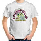 Fiction Addiction - Kids Youth T-shirt White Kids Youth T-shirt Printed In Australia Reading