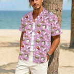 Fast Food Men's Crinkle Hawaiian Shirt