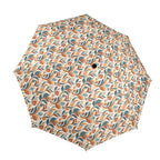 Whimsical Leaf Swirl Umbrella